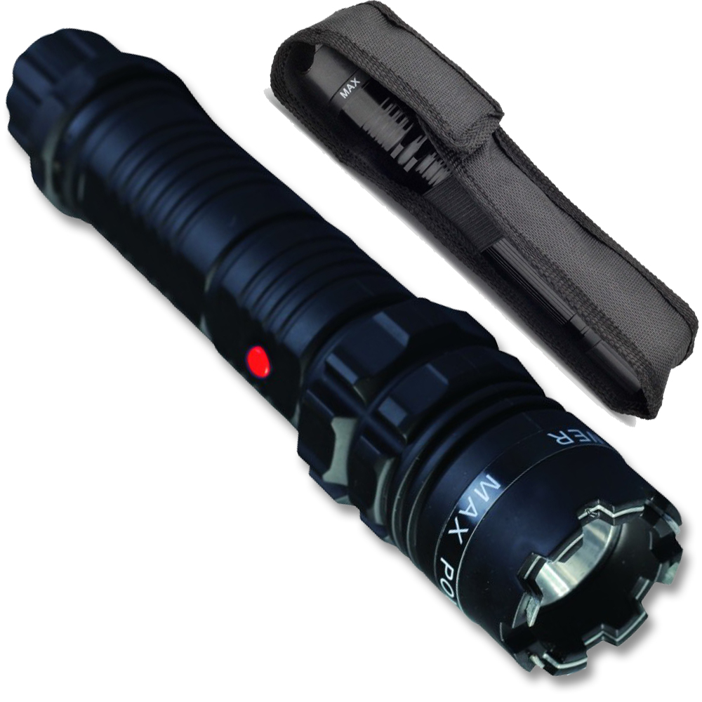 Tactical Force Flashlight Stun Gun Black