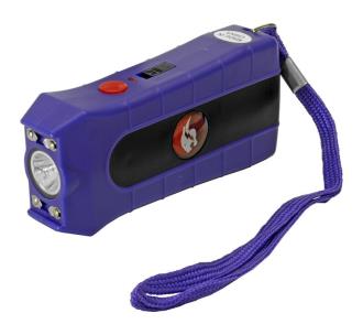 Purple Duo Max Power Stun Gun Double Shock With Removable Safety Pin