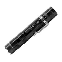 CH57BK - ALPHA FORCE Stun Gun 10 Million Volt Rechargeable LED Flashlight Black