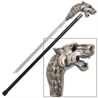 African Sarabi Lioness Walking Cane Sword