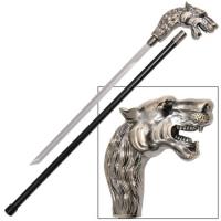 CS1695 - African Sarabi Lioness Walking Cane Sword