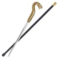 CS1906G - Golden Pharaoh King Cobra Sword Cane