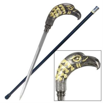 Majestic Golden Eagle Sword Cane