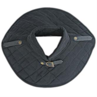 Cotton Armor Padding Collar Medieval Garment Black IN7201B - Medieval Armor