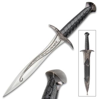 Elven Fantasy Dagger Sword and Scabbard Stainless Steel Blade