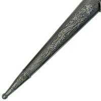 DG1278SL - Renaissance Medieval Scissors Silver Dagger