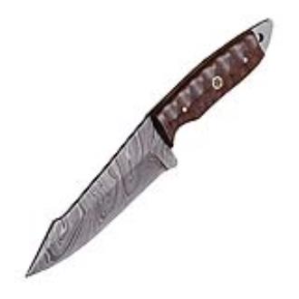 Exile of the Innocent Damascus Steel Micarta Handle Hunting Knife Sheath Included