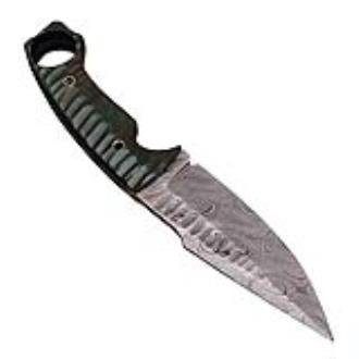 He Who Dwells in the Swamp Damascus Steel Tactical Fixed Blade Hunting Knife