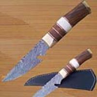 DM-0120 - Troper Custom Made Damascus Skinner Knife