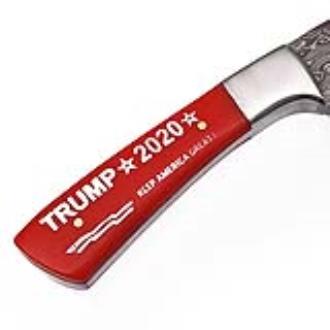 Keep America Great Trump 2020 Damascus Knife Stainless Steel Bolster Exclusive Item