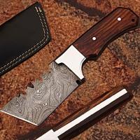 DM-2205 - Custom Made Damascus Steel Tracker Tanto Knife