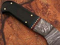 DM-2210 - Damascus Steel Hunting Knife Buffalo Horn Handle