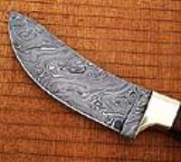 DM-2263 - CUSTOM MADE DAMASCUS BUFFALO SKINNER KNIFE