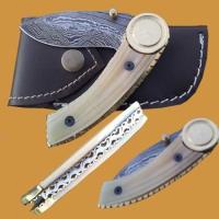 DM-150 - New Easy Lock Custom Handmade Damascus Steel Folding Knife