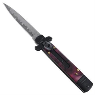 Automatic Sweet Merlot Stiletto Switchblade Knife