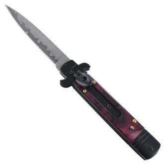 Automatic Sweet Merlot Stiletto Knife