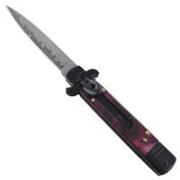 DM1875B - Automatic Sweet Merlot Stiletto Switchblade Knife
