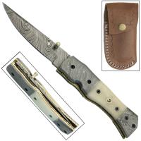 DM555BONE - Delta Lowlands Damascus Steel Hand Forged Knife