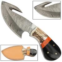 DM62 - Khagan Full Tang Damascus Skinning Knife