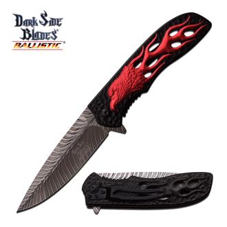 Dark Side Blade DS-A043RD Spring Assisted Knife 4.75" Closed