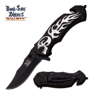 Dark Side Blades DS-A046BK Spring Assisted Knife 4.5" Closed
