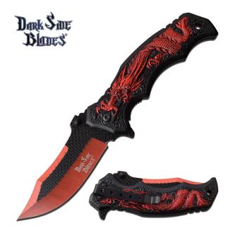 Dark Side Blades DS-A058RD Spring Assisted Knife