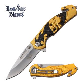 Dark Side Blades DS-A064GD Spring Assisted Knife