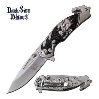 Dark Side Blades DS-A064GY Spring Assisted Knife