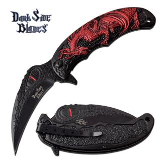 Dark Side Blades DS-A068RD Spring Assisted Knife
