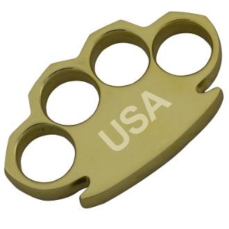 Dalton 15 oz Real Brass Knuckles Duster Buckle Paperweight USA