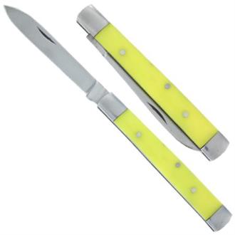 Doctor Premier Edition Slipjoint Yellow Pocket Knife AZ222GY - Knives
