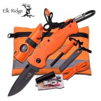 Elk Ridge ER-PK4 Survival Kit 6.75" x 4.25" Pouch Size