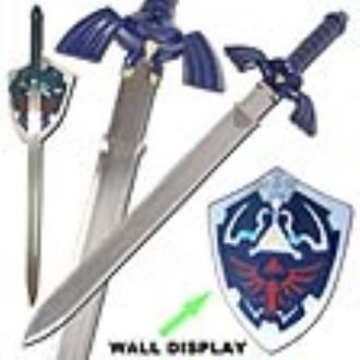 Zelda Princess Hyrule Link Master Hylian Shield Plaque and Sword
