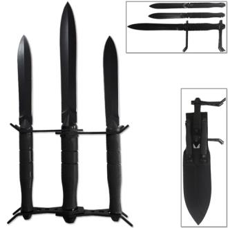 Triple Threat Tactical Bayonet Display M16 Styled Black