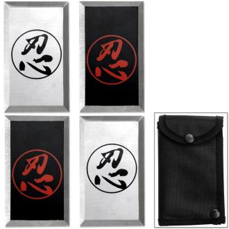 Feng Shui Steel Throwing Cards Martial Arts Set 4pcs Japanese Sh