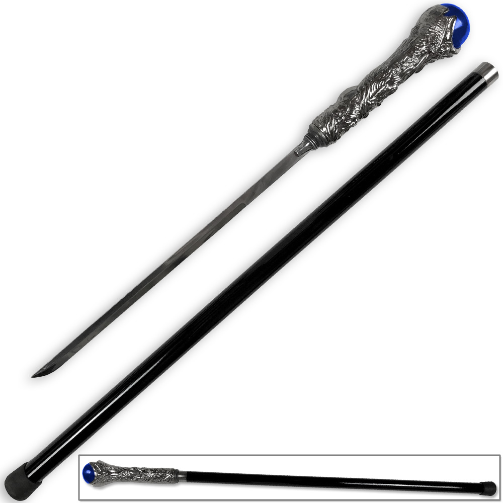 Elemental Cane Sword Magic Blue Handle