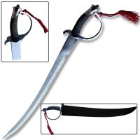 EW-2257LS - Pirate Boarding Sword Silver 25 in Overall Length