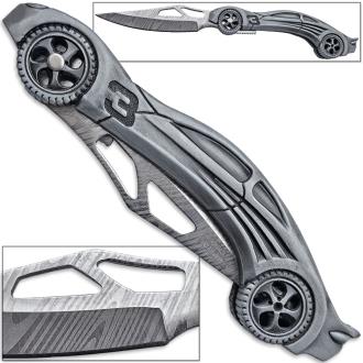 Street Racer Pocket Knife Number 3 Folding 7.8in Sports Car