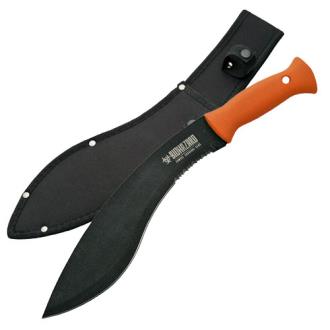 Zombie Killer Kukri Knife Orange Handle