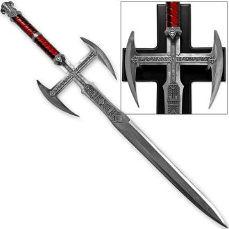 Demonic Demons Medieval Cross Sword Evil Slayer