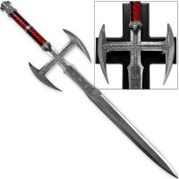 EW-908 - Demonic Demons Medieval Cross Sword Evil Slayer