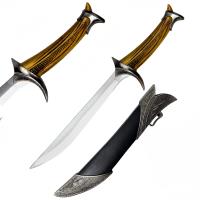 14241 - Elven Miniature Letter Opener Fantasy Short Sword Dagger Knife with Scabbard