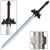 Black Dark Master Legend of Zelda Foam Shield w/ Strap Link Hylian LARP  Anime