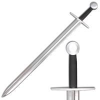 FM-32003 - 40&quot; Medieval Sword Metallic Chrome Blade Spark Foam Irish Ring Sword