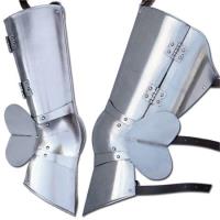 5i3-IN9551 - Forged Medieval Knight Leg Armor Poleyn Cuisse