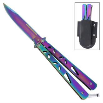 Electric Current Titanium Butterfly Knife