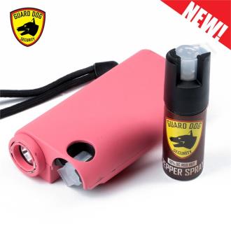 Pink Olympian World's Only All-In-One Stun Gun Pepper Spray Flashlight