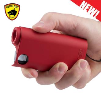 Red Olympian World's Only All-In-One Stun Gun Pepper Spray Flashlight