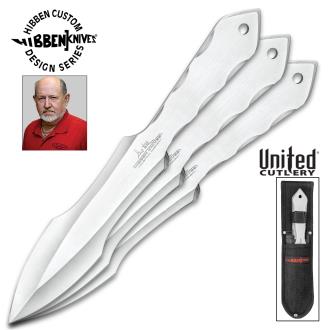 Gil Hibben Champion Throwing Knife Set With Sheath