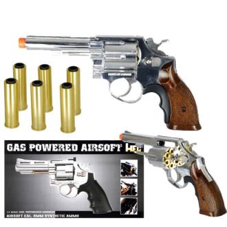 HFC HG-131C Gas Powered Revolver Pistol in Silver